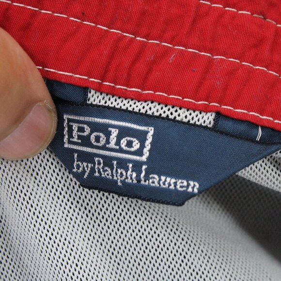 Polo By Ralph Lauren Board Shorts Mens XL Black Drawstring Pony Embroidered Y2k - Picture 9 of 10